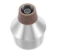 LRXIYODE Lightweight Aluminum Trumpet Mute for Beginners Portable Straight Cornet Silencer for Brass Instruments Volume Reduction for Quiet Practice Compact Design for Easy Transport and