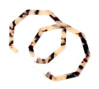 LRXIYODE Lightweight Round Acrylic Leopard Print Earrings for Women Chic Fashion Ear Drops for Daily Wear Gifts and Parties