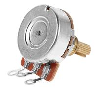 LRXIYODE Long Split Shaft Guitar Potentiometer for Electric Bass and Guitar Audio Taper Volume and Tone Control Replacement Low Friction Variable Resistor for Precise Sound Adjustment and