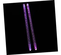 LRXIYODE Luminous 5a Drumsticks for Snare and Jazz Drums with Glowing Acrylic Material and Lightweight round Shape, for Playing Drums, 2pcs Red and Blue Glow in The Dark Percussion Sticks