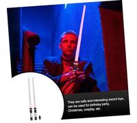 LRXIYODE Luminous Sword Glowing Retractable Seven-color Light-up Swords with Connectors Safe Plastic Playthings for S Party Props and Role Play