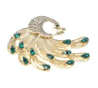 LRXIYODE Luxury Rhinestone Peacock Brooch Pin for Women Elegant Animal Jewelry Accessory Lightweight and Unique Design for Wedding Dresses and Everyday Outfits Costume