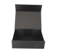 LRXIYODE Magnetic Closure Box with Lid Foldable Cardboard Storage Case for Presents for Christmas Birthdays Weddings and Bridesmaid Proposals Elegant Black Design