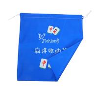 LRXIYODE Mahjong Storage Bag Drawstring Pouch Large Spacious Organizer for Protecting Tiles Suitable for Game Nights and Travel