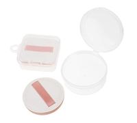 LRXIYODE Makeup Sponges Set 2pcs Powder Puff Foundation Applicator Dry and Wet Use Triangular and Round Cotton Puff with Storage Case for Women Face Makeup