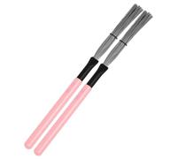 LRXIYODE Maple Drum Brushes with Wooden Handles High Carbon Steel Wire Drum Brush Pair for Beginners and Boys and Girls Suitable for Jazz and Rock Drumming