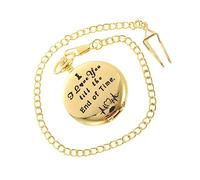 LRXIYODE Men's Pocket Watch Pendant Necklace Chain, Retro Engraved Vintage Hanging Watch for Daily Wear, Universal Decorative Portable Timepiece for Men