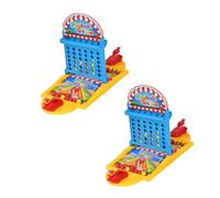 LRXIYODE Mini Pinball Basketball Game Launcher Row Desktop for Finger Agility Safe Material Random Style for Fun Leisure Play with Friends Random Color