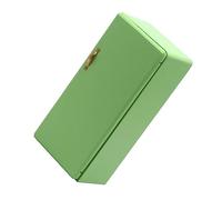 LRXIYODE Miniature Doll House Fridge Model Green Mini Fridge Furniture Accessory for Dollhouse Decoration Smooth Surface Safe for Mini House Display and Play