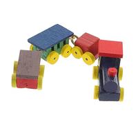 LRXIYODE Miniature Wooden Train Model Traditional Doll House Accessory for Desktop Decor and Ornament for Miniature Enthusiasts and Playroom Decoration Craftsmanship