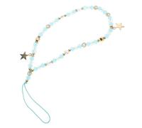 LRXIYODE Mobile Phone Chain Charm Star Beaded Phone Case Strap Clip and Go Wrist Strap for Women Girls Handbag Charm Beaded Gemstone