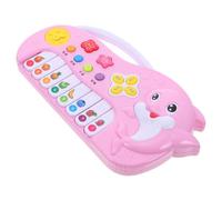 LRXIYODE Multi Mode Cartoon Electronic Keyboard for Boys Educational Musical Instrument with Keys Safe Smooth Body Enhances Hearing Dexterity and Language Skills Pink