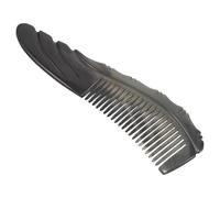 LRXIYODE Natural Horn Anti-static Massage Hair Comb for Men and Women Wide Tooth Detangling Comb 17.5-18.5cm for Curly and Fine Hair Care at Home and Travel