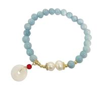 LRXIYODE Natural Stone Pendant Bracelet for Women Simple Wrist Chain Jewelry with Unique Craft Fashionable Decor for Daily Outfits Special Occasions Skin Friendly and Durable Design