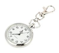LRXIYODE Nurse Fob Watch Portable Keychain Design Quartz Pocket Watch with Glass and Stainless Steel Simple Stylish Copper Nurse Timepiece for Doctors