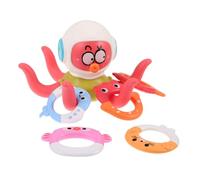 LRXIYODE Octopus Ring Toss Dual-use for Bath and Outdoor Play Interactive Pool Ring Game Lightweight Sensory Water for Swimming Pool Bathing and Family Fun