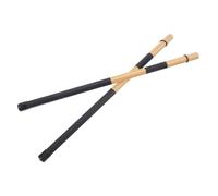 LRXIYODE Pair of 19-inch Wooden Drumsticks for Boys and Girls and Adults, Black Wood Rhythm Sticks for Percussion Practice, Marching Band Drumsticks Suitable for Drum Kits and Exercise