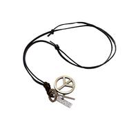 LRXIYODE Pendant Necklace Retro Anti-war Jewelry for Daily Wear and Gifting Vintage Style Necklace Peace Symbol for Friends and Parties