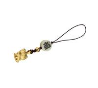 LRXIYODE Phone Hanging Ornament Zodiac Tiger Pendant with Coffee Color Cord, Smartphone Decor Lucky Charm for Mobile Accessories and Diy Hanging Decoration