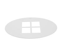 LRXIYODE Photography Spotlight GOBO Stage Light Pattern Insert 78mm Round Iron Silver for Creative Scenarios and Events