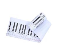 LRXIYODE Piano Keyboard Comparison Paper 88 Key Simulation Paper Waterproof PVC Material Hand-Rolled Teaching Chart for Teacher Teaching and Practice Piano