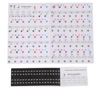 LRXIYODE Piano Keyboard Stickers with Colourful Notes for Beginners and Kids Paper Adhesive Decals to Memorize Keys without Damaging Piano Suitable for Electronic