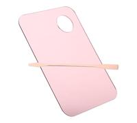 LRXIYODE Pink Acrylic Makeup Palette Set Foundation Mixing Tray and Spatula Tool Cosmetic Pigment Mixing Plate for Nail Art and Face Paint for Professional Use