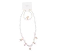 LRXIYODE Pink Jewelry Cute Bracelet and Necklace Beach Party Accessories Lightweight and Easy to Wear Wristband and Neck Ring