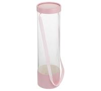 LRXIYODE Pink PVC Long Tube Flower Packing Box with Handle for Eternal Roses, Party Decoration Container, Floral Packaging Case