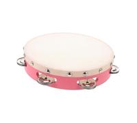 LRXIYODE Pink Tambourine Handheld Percussion Instrument for Music Exploration Durable Design for Boys and Develops Rhythm and Hand Eye Coordination for Parties and Performances