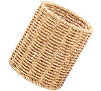 LRXIYODE Plastic Pencil Holder for Desk with Large Capacity, Simple and Graceful Woven Design, Multifunctional Pen Cup Suitable for Stationery and Makeup Brush Storage