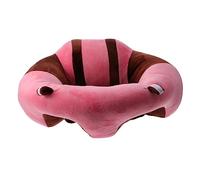 LRXIYODE Plush Baby Seat Support Cushion for Toddlers, Pink and Brown Soft Learning Sit Sofa, 45cm Diameter, 0.68kg Crystal Super Soft Plush Material, Suitable for Infant Sitting and Floor Use