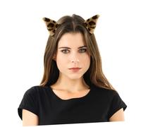 LRXIYODE Plush Cat Ear Hair Clips 1 Pair Furry Accessories for Halloween Cosplay Costume Unique Hair Ornaments for Girls and Women