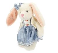 LRXIYODE Plush Doll Animal Stuffed Bunny Valentine's Day Bunny Rabbit Stuffed Cute Soft Soft Stuffed Newborn for Pp -blue