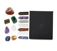 LRXIYODE Portable Amethyst Crystal Stones Hexagonal Pillars for Yoga Meditation Massage Therapy Compact Natural Chakra Gemstones for Travel and Home Decor Gift