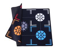 LRXIYODE Portable Basketball Footstep Training Mat for Adults Shock-Absorbing Silent Pads with Non-Slip Bottom for Indoor Agility Dribble Skill Improvement and Strength Conditioning