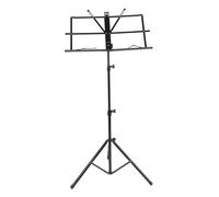 LRXIYODE Portable Folding Sheet Music Stand Multi-functional Reading Rack with Iron and Oxford Cloth Construction for Home Use Suitable for Sheet Music and Notepads