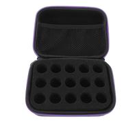 LRXIYODE Portable Insulin Supplies Storage Box with 15 Compartments, Shockproof Eva and Nylon Material, 10ml Capacity Peptide Cooler Case for Insulin Vial Protector Holder Suitable