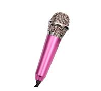 LRXIYODE Portable Mini Wireless Microphone with Aluminium Alloy Body and 150cm Cable Length, Easy to Carry K Song Artifact for Tablets and Notebooks with Earphones Included Random Color