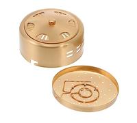 LRXIYODE Portable Pure Copper Moxa Stick Holder with Hollow Body for Moxibustion Therapy High Temperature Resistant Moxa Burner Case with Smoke Filtering Suitable for Circulation and