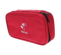 LRXIYODE Portable Red Oxford Emergency Response Medical Pouch Lightweight Trauma Bag with Mesh Pockets for Outdoor and Home Use for Travel and Adventure Supplies