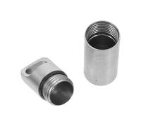 LRXIYODE Portable Stainless Steel Canister Small Outdoor Camping Organizer Lightweight Multi-use Case for Medicine Capsules Emergency Storage