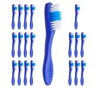 LRXIYODE Portable Toothbrushes 20Pcs Nylon Small Head Mini Size Oral Cleaning Bulk for Psychiatrists and Prison Use Easy Control