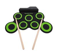 LRXIYODE Portable USB Hand Roll Drum Set Multi Purpose Folding Jazz Drum Kit for Home Use for Beginners Compact Design with Built Metronome for Rhythm Training