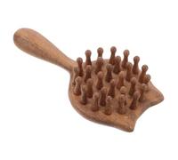 LRXIYODE Portable Wooden Cat-shaped Scalp Massager Comb Handheld Wide Tooth Massage Comb for Relaxation and Circulation Wood Material Compact Design for Home Office Travel Use