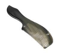 LRXIYODE Premium Black Ox Horn Hair Styling Comb with Smooth Close Comb Teeth Configuration for Hair Care and Outdoor Use Portable and Practical