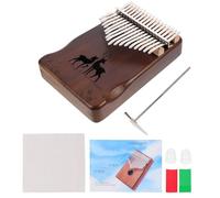 LRXIYODE Professional Keys Kalimba Thumb Piano with Tuning Hammer and Self-study Book Smooth Polished Surface Engraved Notes for Beginners Portable Musical Instrument Gift