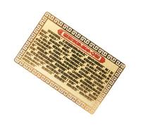LRXIYODE Protection Kwan Yin Card Chinese Feng Shui Amulet Gold Auspicious Luck Charm Portable Card Case for Personal Success and Spiritual Protection