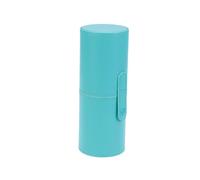 LRXIYODE PU Leather Makeup Brush Holder Travel Cosmetic Storage Bucket Organizer Case Large Capacity Makeup Brush Storage Go in Lake Blue