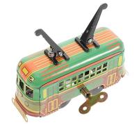 LRXIYODE Pull Back Die Cast Tinplate Bus Retro Vintage Style Friction Powered Play Vehicle for Boys Years Collectible Decorative Model